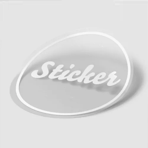 Adesivo Transparente Vinil Transparente Personalizado 4x0 Brilho Impressão Solvente 