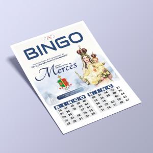 Cartela de Bingo Papel sulfite 75g 15 x 21cm 4 x 0  Blocagem 